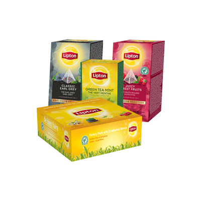 Thés Lipton en sachet individuel