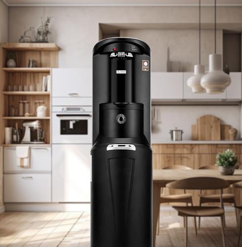 Fontaine noire dans cuisine