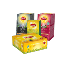 Thés Lipton en sachet individuel